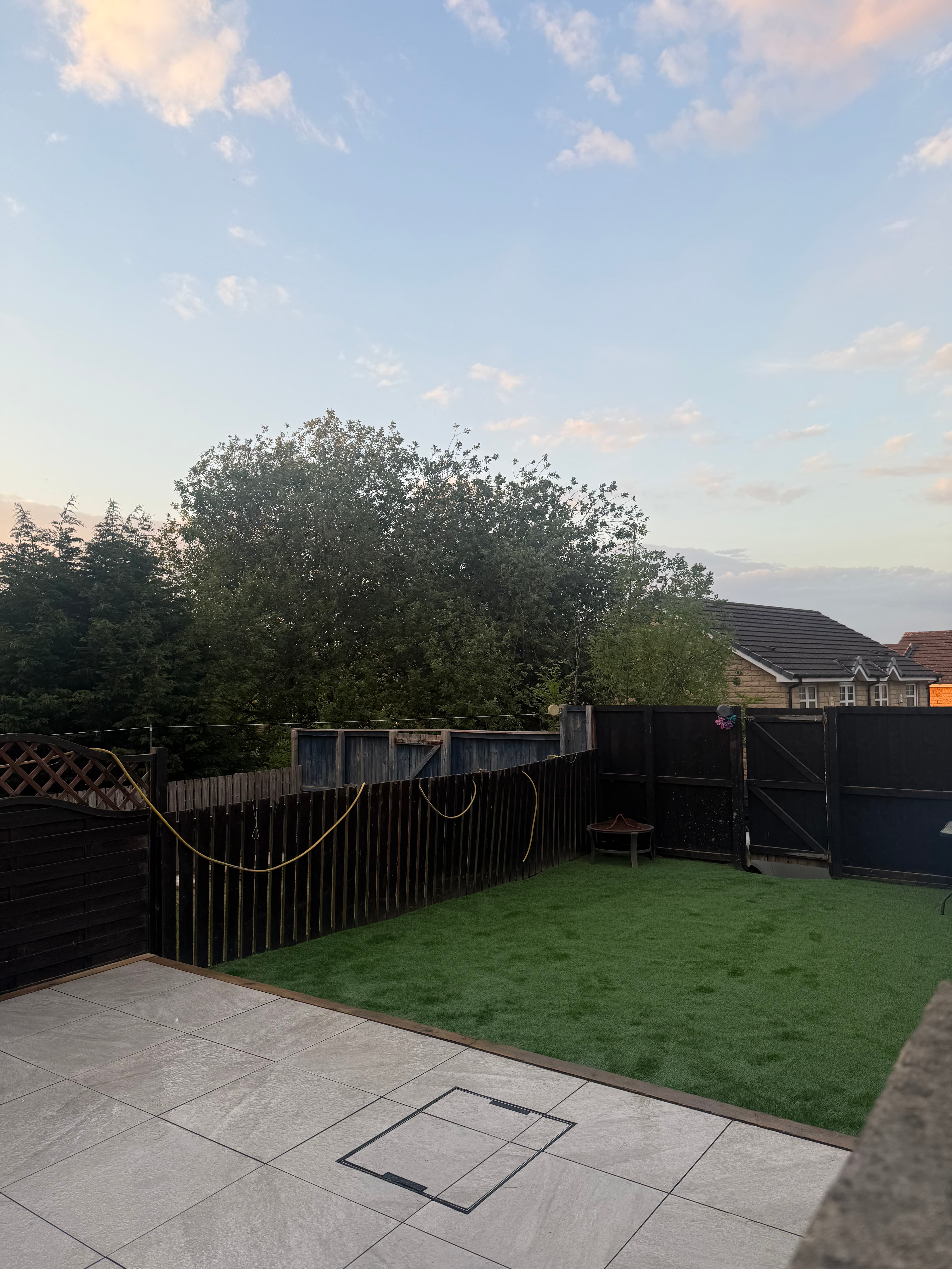 Artificial grass and garden landscaping